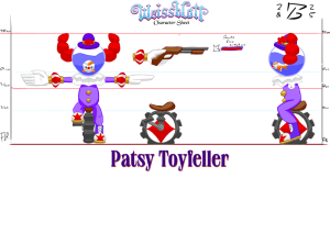 Model sheet for Patsy Toyfeller